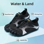 Men Women Five Toe Quick Dry Water Shoes for Hiking Trail Outdoor Use