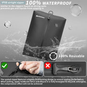 IPX8 Waterproof Reusable Travel Vacuum Compression Bags for Suitcases