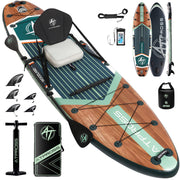 High Capacity Extra Wide Inflatable Stand Up Paddle Board with SUP Kit