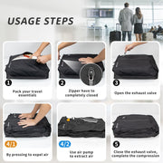 IPX8 Waterproof Reusable Travel Vacuum Compression Bags for Suitcases