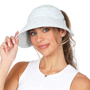 Womens Wide Brim Ponytail Sun Hat UPF 50 Sun Protection