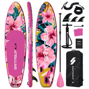 Wide Inflatable Stand Up Paddle Board with Accessories and EVA Deck