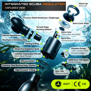Portable Mini Scuba Tank with Refillable Backup Diving Air Bottle