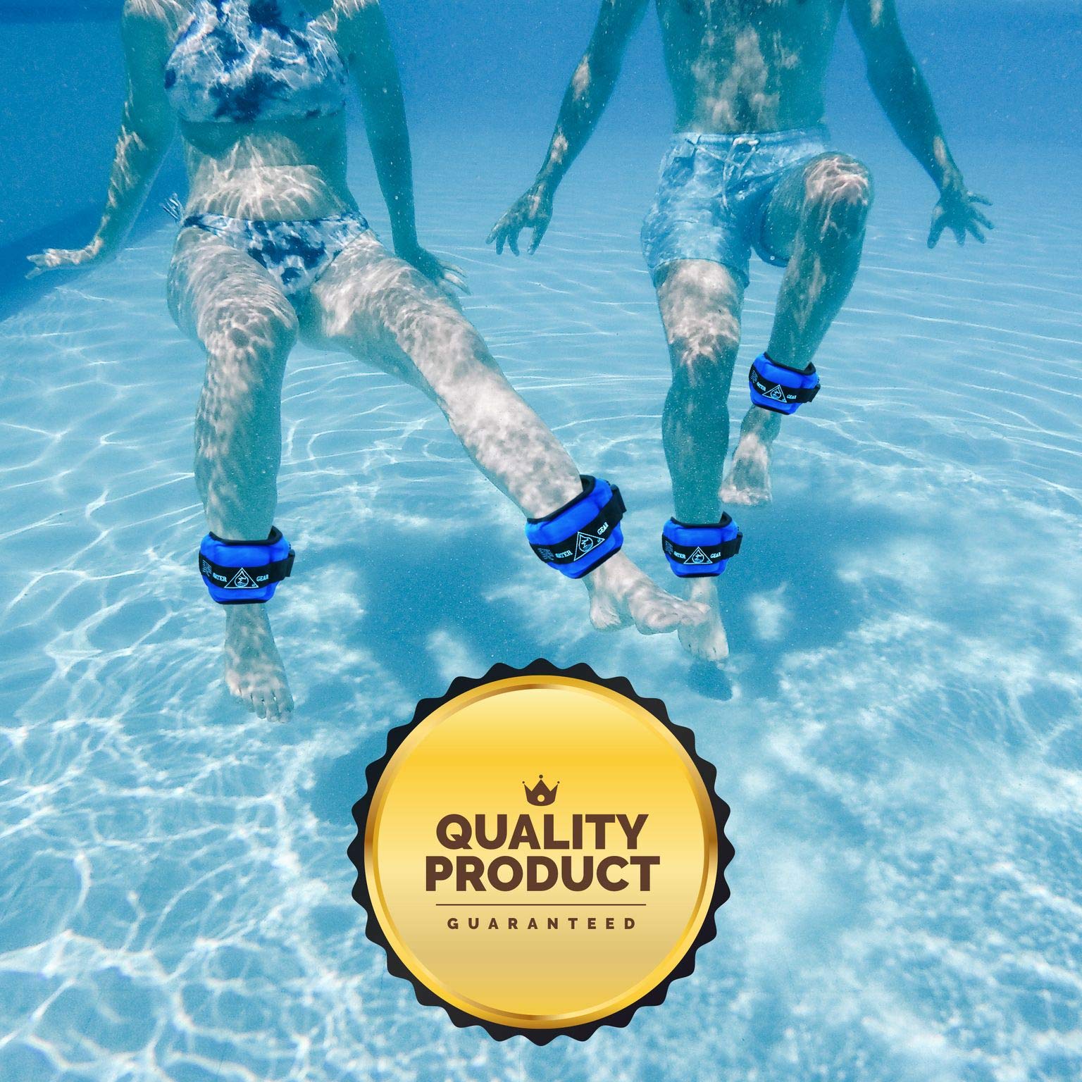 Adjustable Aqua Fitness Cuffs for Ankle Wrist and Pool Workouts
