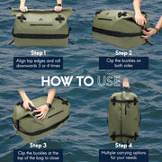IPX7 Waterproof Roll Top Dry Duffel Backpack