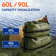 IPX7 Waterproof Roll Top Dry Duffel Backpack