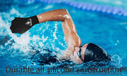 Silicone Aqua Fitness Gloves with Enhanced Grip for Workouts and Diving