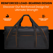 130L 35 Inch Heavy Duty Water Resistant Duffle Bag for Camping Travel