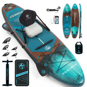 High Capacity Extra Wide Inflatable Stand Up Paddle Board with SUP Kit