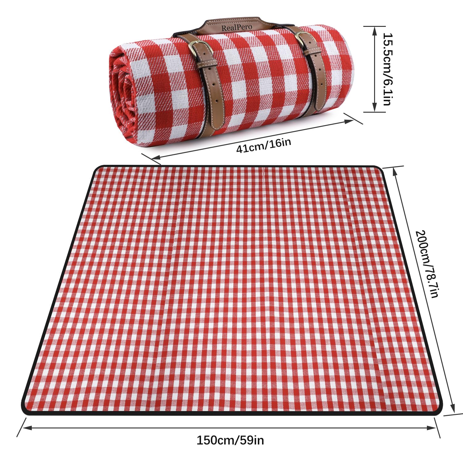 Extra Large Waterproof Picnic Blanket Lightweight Beach Camping Mat