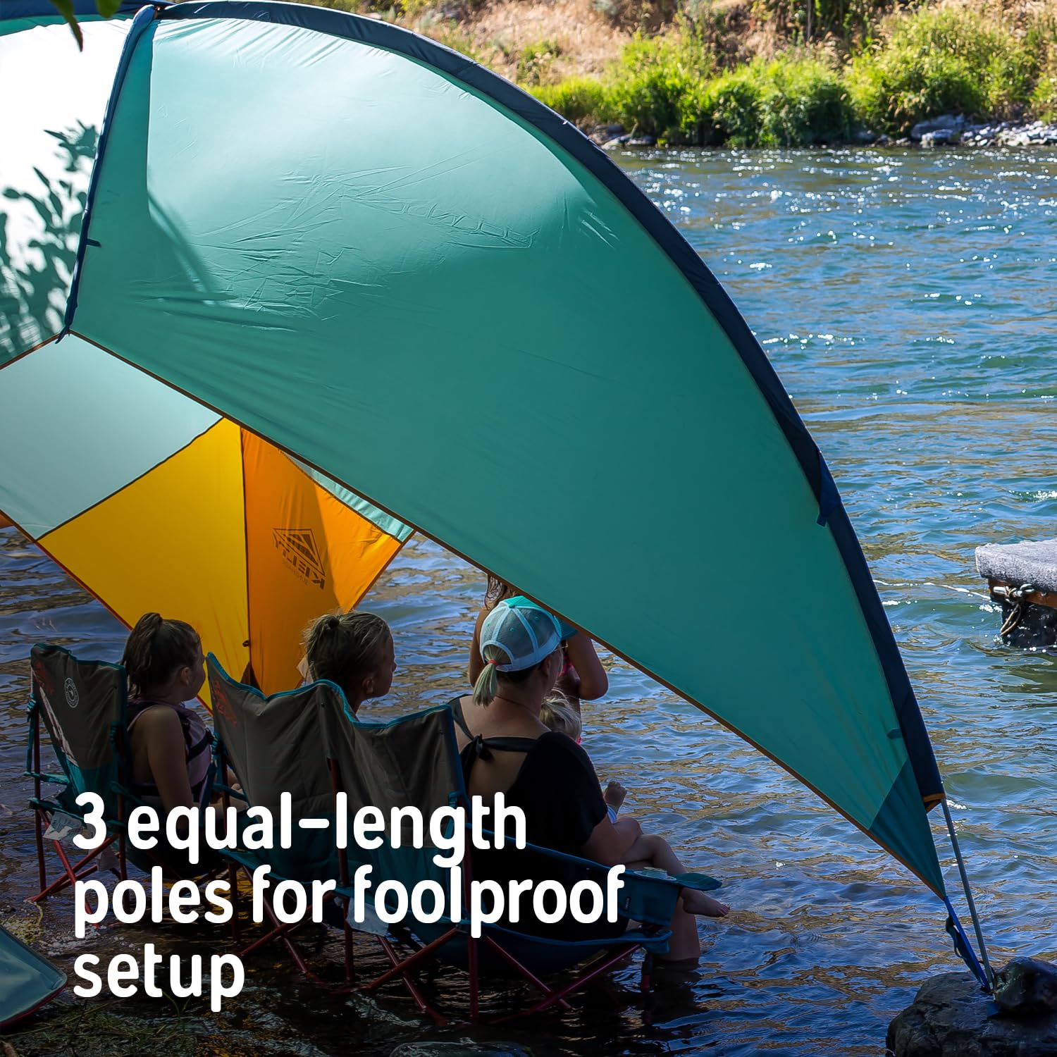 Portable Pop Up UV Beach Shelter for Camping with Adjustable Side Wall