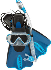 Adult Lightweight Travel Snorkel Set with Mask and Fins