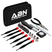 25 Piece Tri Fold Mini Tool Set with Case for Home Travel Office