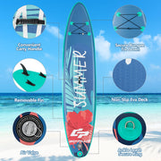 Inflatable Stand Up Paddle Board with Adjustable Paddle and SUP Kit
