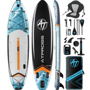 Extra Wide Inflatable Stand Up Paddle Board with SUP Kit and Backpack