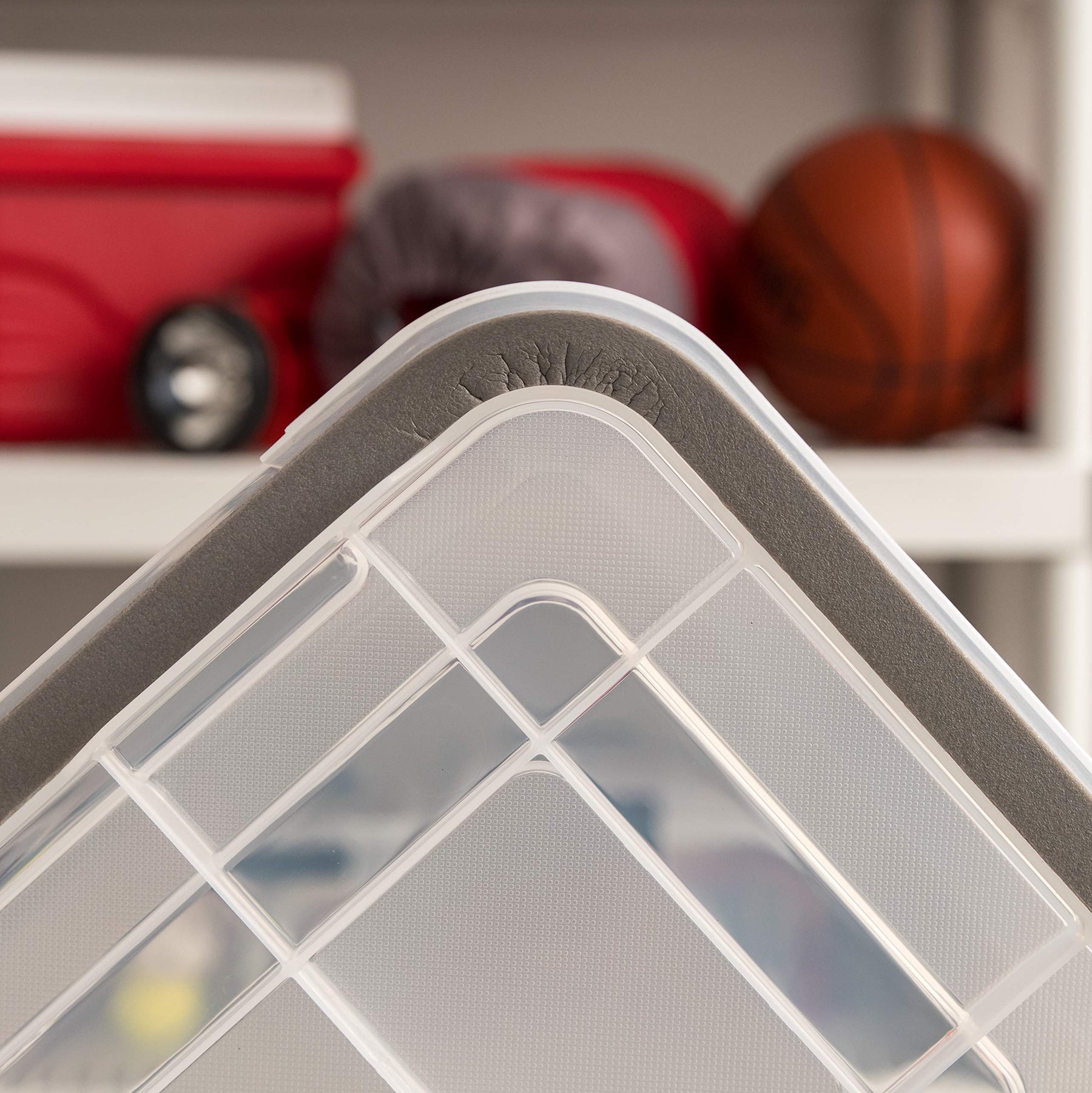 Clear Weathertight Quart Storage Box