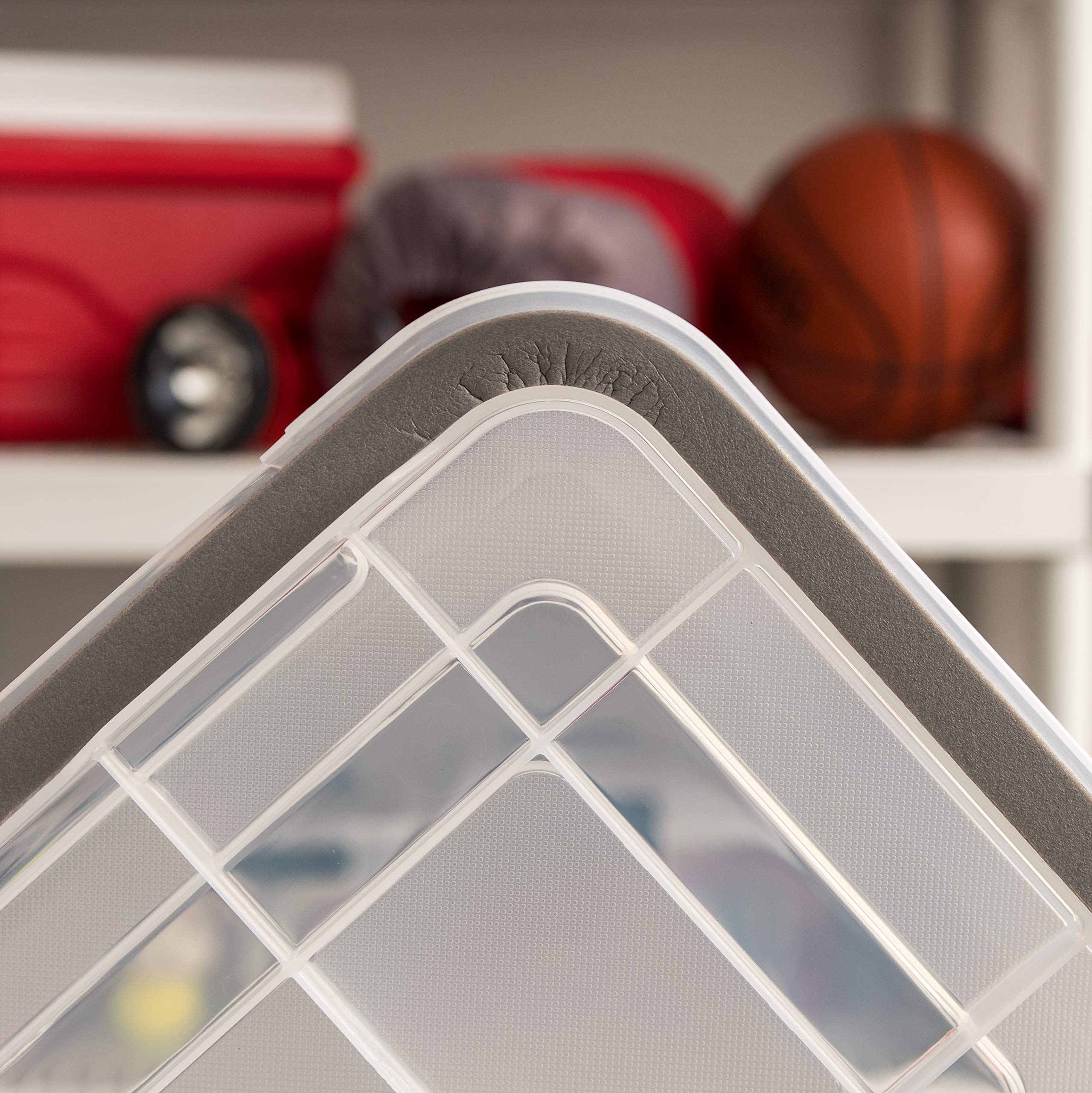 Clear Weathertight Quart Storage Box