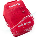 Large Waterproof First Aid Kit with Wound Closure Strips for Travel Camping