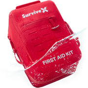 Large Waterproof First Aid Kit with Wound Closure Strips for Travel Camping