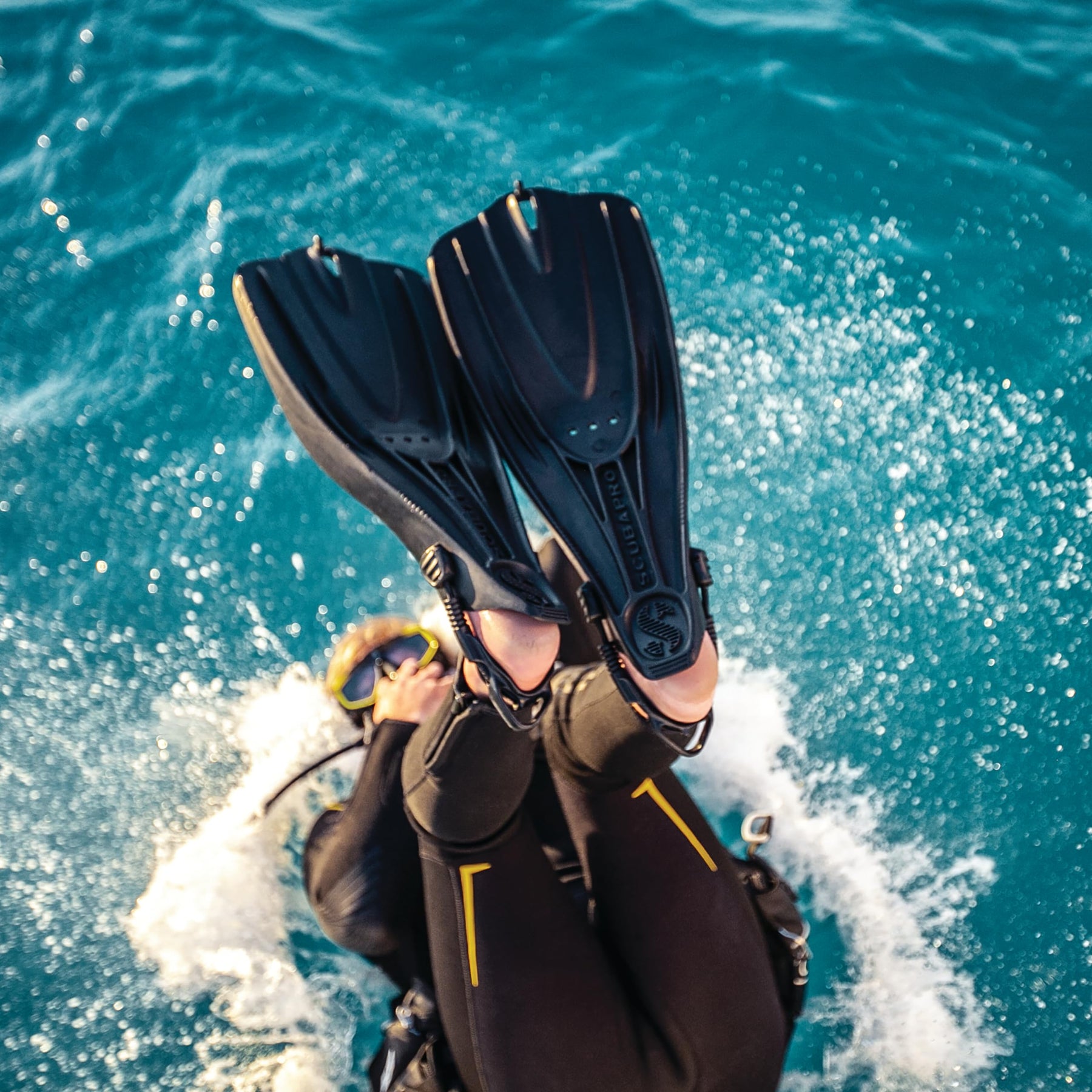 Open Heel Travel Scuba Fins for Snorkeling and Swimming