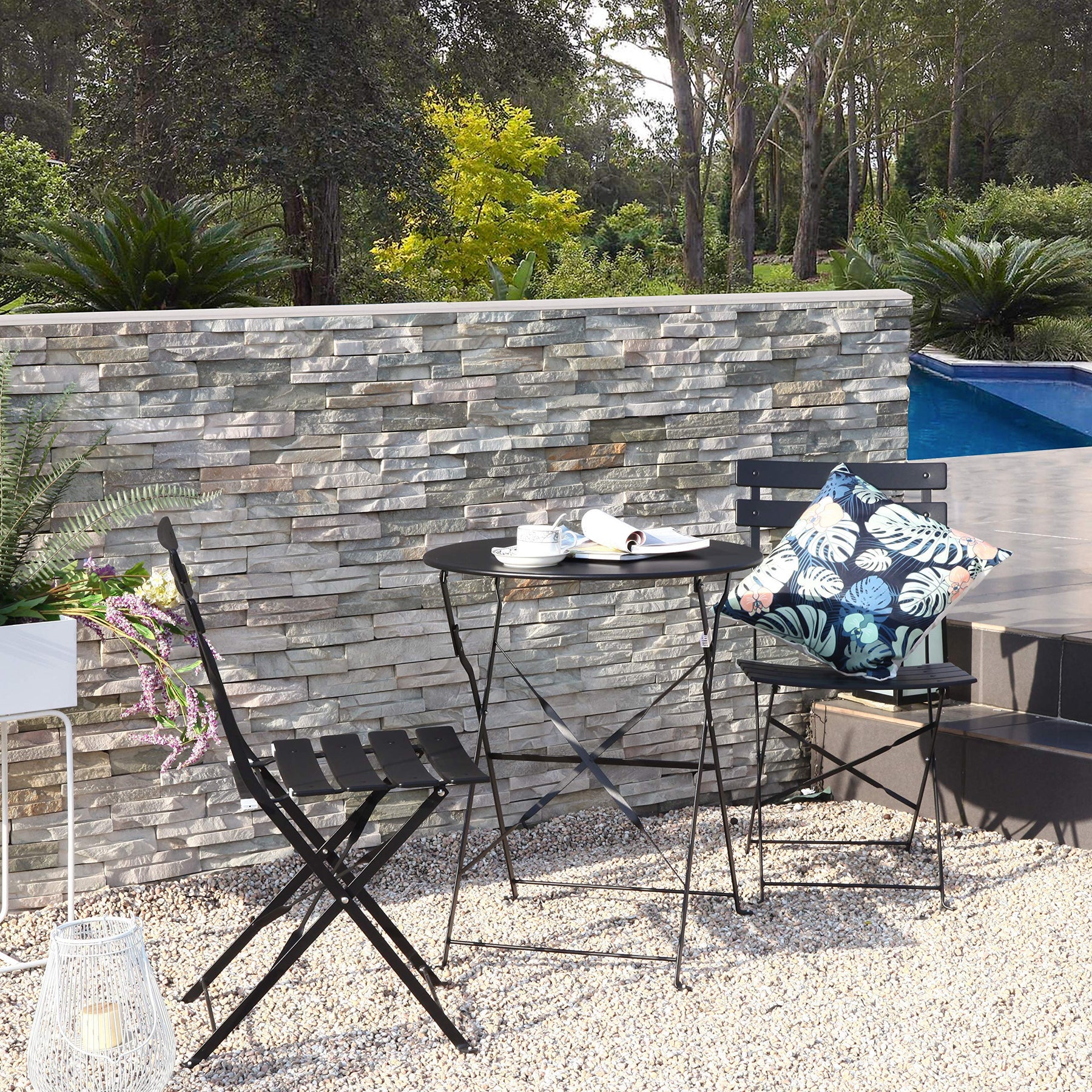 Outdoor Folding Patio Bistro Set